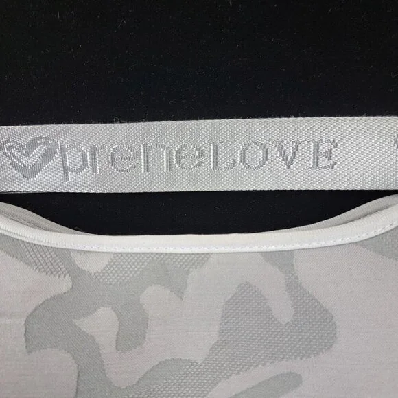 PreneLOVE Grey Camo Neoprene Crossbody Bag – Yellow Lining, Adjustable Strap - Picture 5 of 13